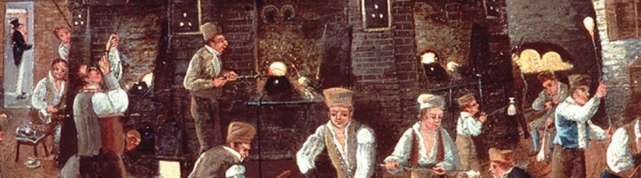 Early roots of the glass industry in the late 17th century